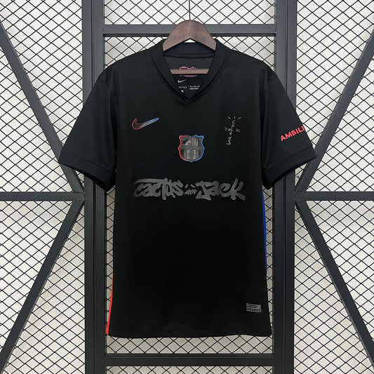 FC Barcelona Travis Scott Black Special Football Shirt 2024/25