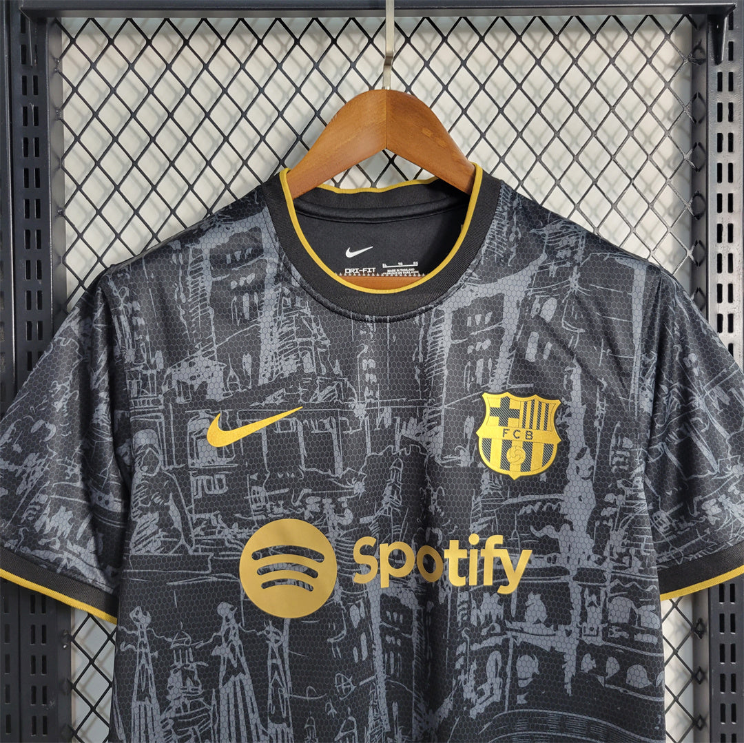Barcelona Black and Gold Special Football shirt