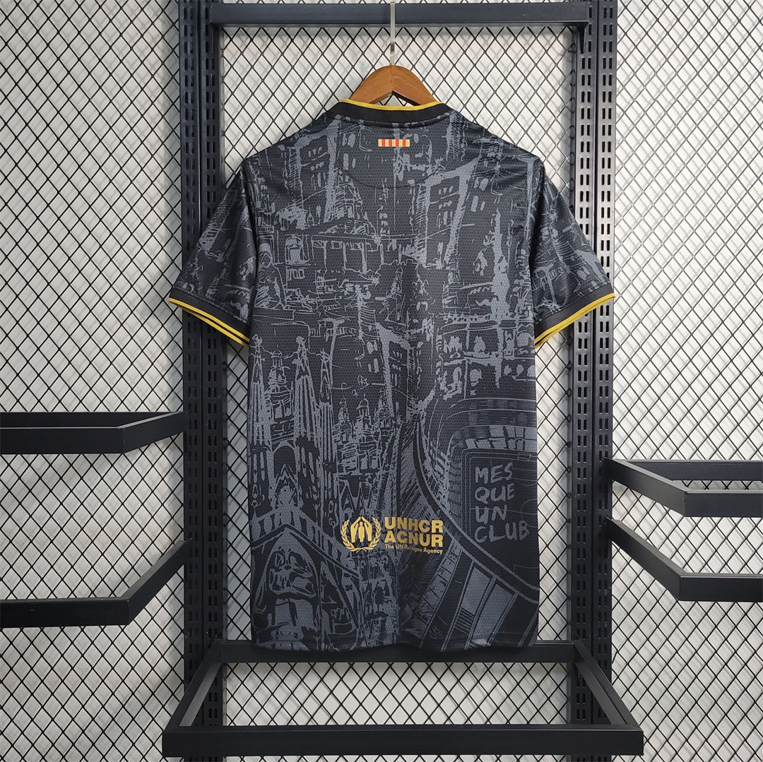 Barcelona Black and Gold Special Football shirt
