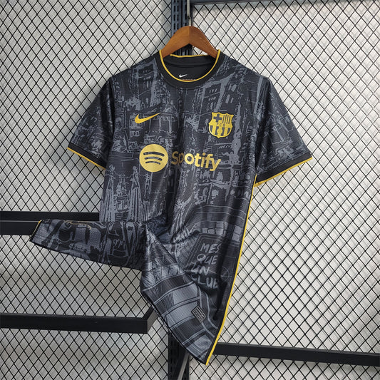 Barcelona Black and Gold Special Football shirt